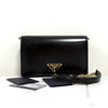 Prada Leather Chain Crossbody Bag Black (1BD350) 158612646 [P]