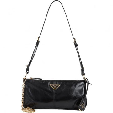 PRADA 26SS リエディション 2002 ミディアム レザー ショルダーバッグ 152302556 [P]
