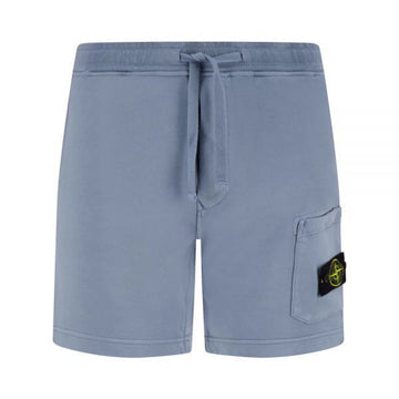 STONE ISLAND 26SS 6200011 Bio-Baumwolle Fleece Cargo Pocket Detail Regular Fit Jogger Shorts (L1S15 S0051 V0024) 157174400 [P]