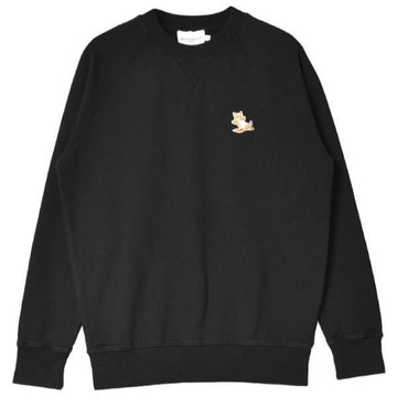 MAISON KITSUNE CHILLAX FOX PATCH CLASSIC CREW SWEAT (GU00342KM0002-P199BK) 131653666 [P]
