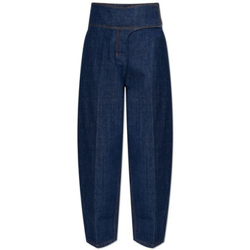 AMI Baumwoll-Wrap-Belted Balloon-Fit Jeans 157176115 [P]