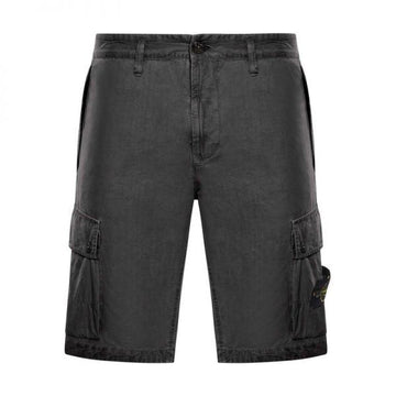 STONE ISLAND コットンロゴパッチカーゴショーツ 157173635 [P]