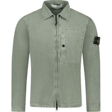 Stone Island Brushed Organic Cotton Canvas Old Effect Overshirt (K1S15 S00WN V0159) 150318477 [P]