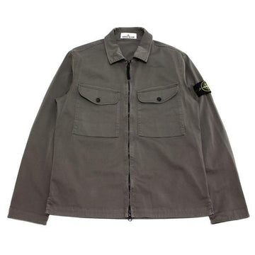 STONE ISLAND コットンサテンストレッチオーバーシャツ 150482906 [P]