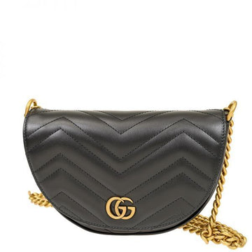 GUCCI GGマーモントマトラッセチェーンミニバッグ (746431 DTDHT 1000) 131682711 [P]