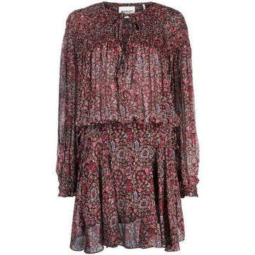 Isabel Marant NOANNE Flower Printing Dress RO0158FA A3J01E 50BW 101583916 [P]