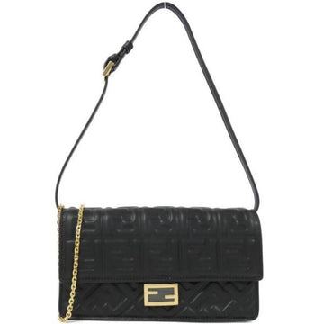 FENDI バゲットナッパレザーウォレットオンチェーン 149393416 [P]