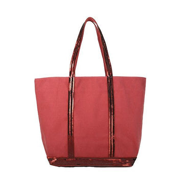Vanessa Bruno Cabas Spangle Cotton Tote Bag Large L 0PVE01 V40315 401 144732129 [P]