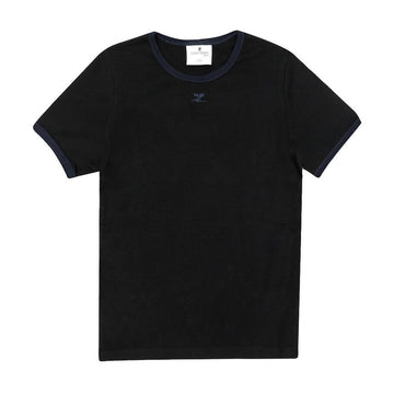 Courreges Logo Contrast Ringer Women's Short Sleeve T-Shirt B175 146392149 [P]