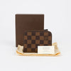 LOUIS VUITTON Damier Canvas Reißverschluss Münz Kreditkartenetui 158628512 [P]