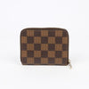 LOUIS VUITTON Damier Canvas Reißverschluss Münz Kreditkartenetui 158628512 [P]