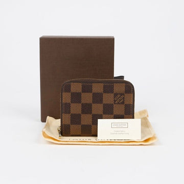 Louis Vuitton Damier Canvas Zip Coin Card Wallet 158628512 [P]