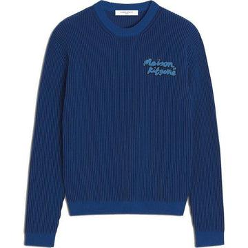 MAISON KITSUNE ハンドライティング リブ コンフォート ジャンパー (OM00805KT1126-0075) 147060514 [P]
