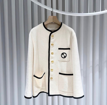 GUCCI ウールツイードジャケット 48 158631418 [P]