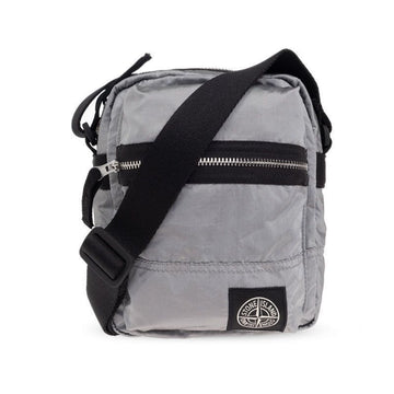 STONE ISLAND ナイロンメタルエコニールポーチバッグ グレー 25FW V0061 142137796 [P]