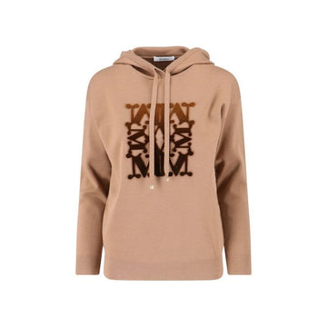 MaxMara Women's Drawstring Hooded Knit T-Shirt Camel 2521366222600 144957176 [P]
