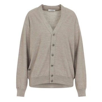 LEMAIRE Woll-Relaxtwist-Cardigan Beige TO1082 LK087 446 146843801 [P]