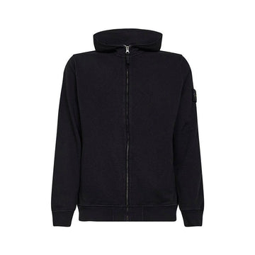 STONE ISLAND Männer Malfile Fleece Old Effect Regular Fit Hoodie Schwarz L1S156100032 S0060 V0029 151629512 [P]