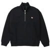 Maison Kitsune Baby Fox Half-Zip Sweatshirt Medium Black PW00308KM0341 P199 154223178 [P]