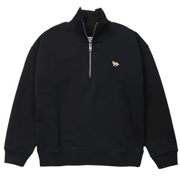 Maison Kitsune Baby Fox Half-Zip Sweatshirt Medium Black PW00308KM0341 P199 154223178 [P]