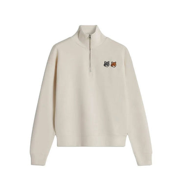 MAISON KITSUNE 女性用ダブルボールドフォックスヘッドハーフジップコンフォートスウェットシャツ 154951977 [P]