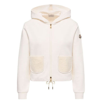 Moncler Patch Logo Hooded Zip-Up White 157741743 [P]