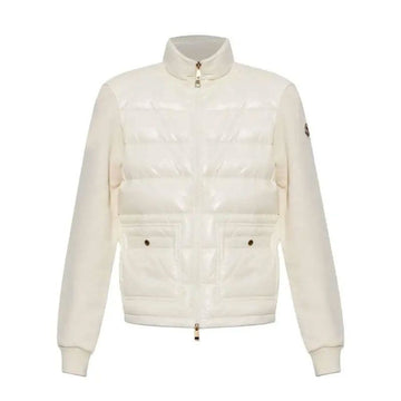 MONCLER Patch-Logo-Padding-Cardigan-Jacke Weiß 8G00017 89BG6 034 157741744 [P]