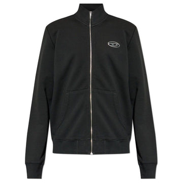 DIESEL メタリックオーバルDスウェットシャツ ブラック 26FW A21873 0BKBW 900 157741716 [P]