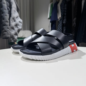Hermes Electric Sandal Slipper Calfskin (Condition S, Size 41) 158631773 [P]