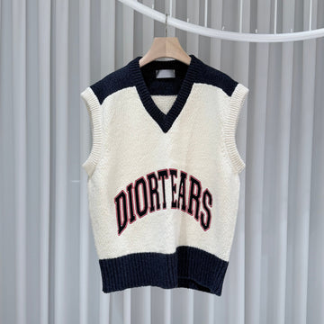 Dior Denim Tears Sleeveless Knit Sweater Vest L 158631822 [P]