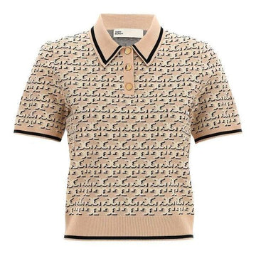 Tory Burch Jacquard Polo Top 157217507 [P]
