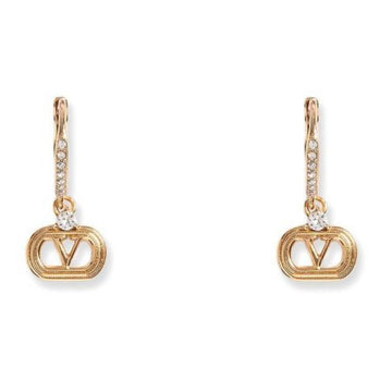 Valentino Oblate Swarovski® Crystal Metal Earrings 157183227 [P]
