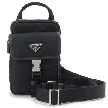 PRADA 26SS Nylon und Saffiano Leder Smartphone-Hülle (2ZH194 2DMH F0002) 141719231 [P]
