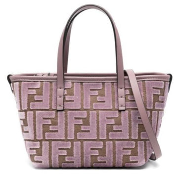 Fendi Roll Mini Velvet FF Jacquard Bag (8BS096 AT14 F1QHN) 149479494 [P]