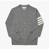 THOM BROWNE 4本ストライプVネックカーディガン 144595934 [P]