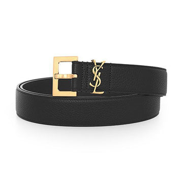SAINT LAURENT Cassandra Monogram Square Gürtel in Gold 634440 DTI0W 1000 144734661 [P]