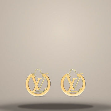 Louis Vuitton Louise Earrings Gold Tone Metal Detail M7805M 158634956 [P]