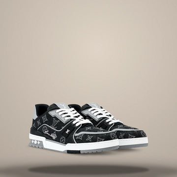 LOUIS VUITTON Trainer Sneaker schwarz Z3407 158635102 [P]