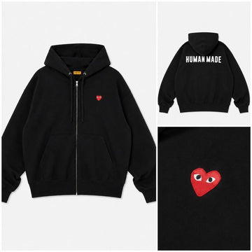 HUMAN MADE Zip Hoodie Schwarz HM27CS033 158639267 [P]