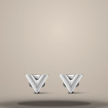 LOUIS VUITTON Essentielle V Stud Ohrringe - 7mm Z3138E 158639288 [P]