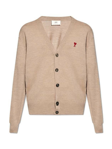 AMI Herzlogo Merinowollcardigan 133032725 [P]