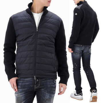Moncler 26FW Logo Patch Mixed Zip Jacket 9B50700 A9341 777 158641375 [P]