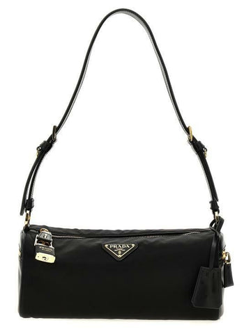 PRADA ロック ミディアム リナイロンとレザー ショルダーバッグ 1BC233 2C8Q F0002 142600149 [P]