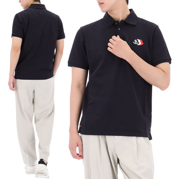 Moncler Tricolor Logo Patch Polo T-shirt 158641522 [P]