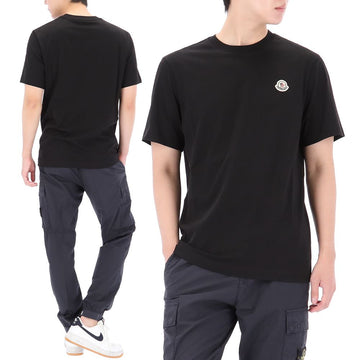 Moncler Short Sleeve T-Shirt with Logo Patch 8C00042 829H8 999 158641534 [P]