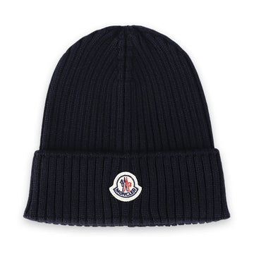MONCLER Kinder Wappen Patch Wollmütze (Navy) 3B00009 M1131 742 143693723 [P]