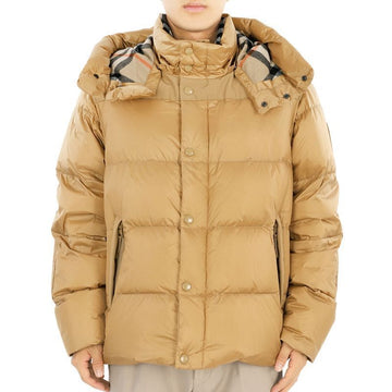 BURBERRY 24 S/S メンズ detachable sleeve ナイロン ベスト パディング ジャケット (ベージュ) 8083972 79623570 [P]