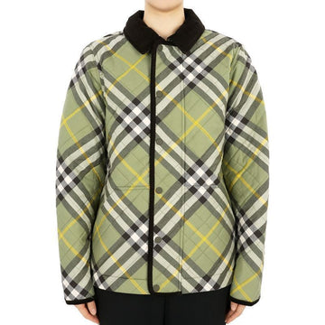 BURBERRY 24 S/S Kinder Vintage Karomuster Steppjacke (Grün) 8078160 12, 14Y 69030318 [P]