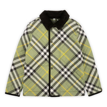BURBERRY Vintage Karomuster Quilted Jacke (Grün) 8078160 8,10Y 69030313 [P]
