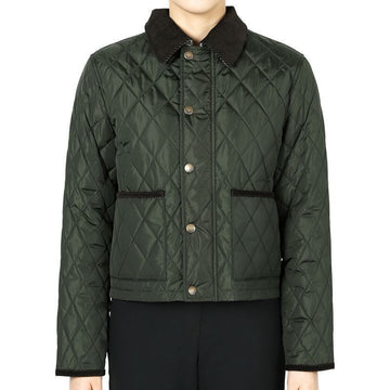 BURBERRY レディース クロップ キルティング ナイロン ジャケット (カーキ) 8105099 131856176 [P]